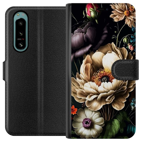 Sony Xperia 5 IV Tegnebogsetui Blomster