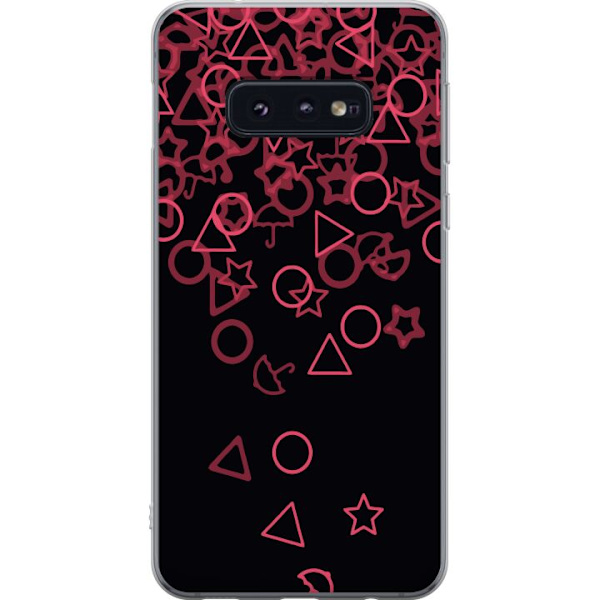 Samsung Galaxy S10e Gennemsigtig cover Squid Game Ikoner Serie Design Populært TV Spil Ikoner Grafisk Motiv Asiatisk Trend Dramaserie