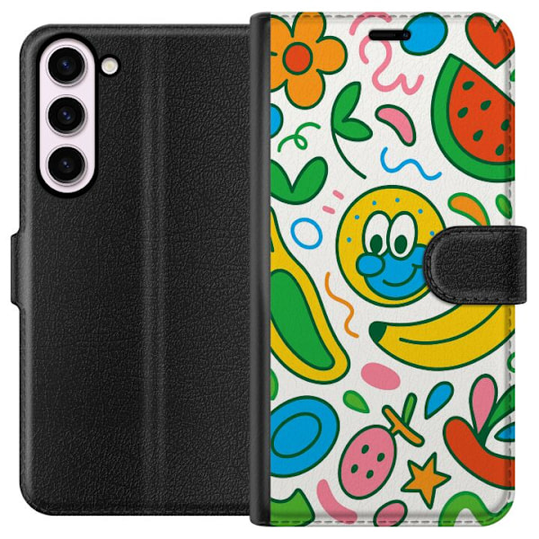 Samsung Galaxy S23+ Tegnebogsetui Sommerfugle Slør