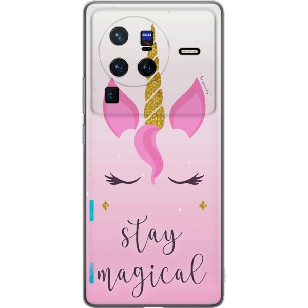 vivo X80 Pro Genomskinligt Skal Unicorn Face