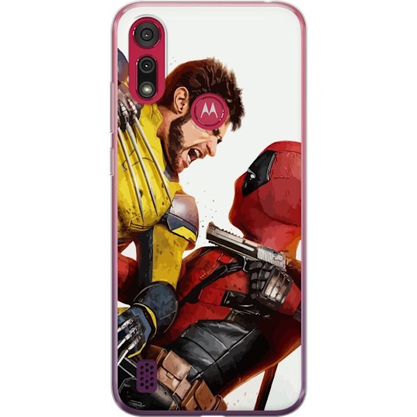 Motorola Moto E6s (2020) Gennemsigtig cover Deadpool & Wolveri