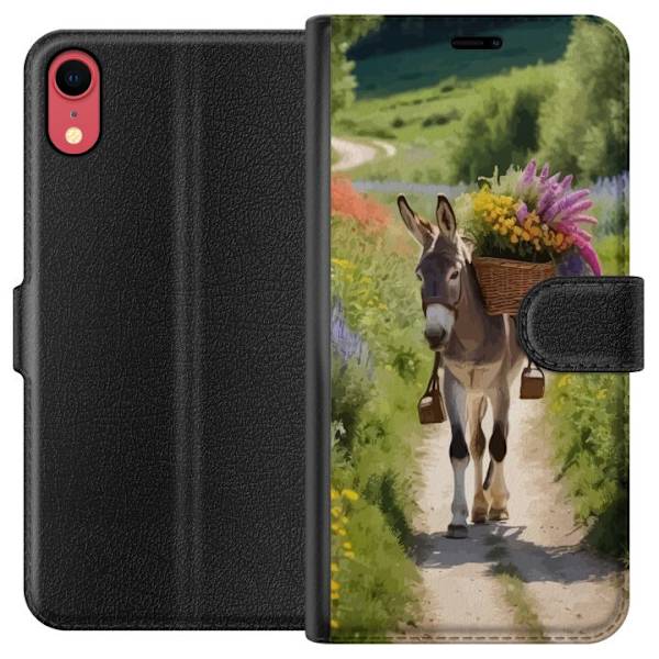 Apple iPhone XR Lompakkokotelo Aasi Eläinaihe Rauhallinen Suunnittelu Luontoaihe Suosittu Koristelu Huumori Graafinen Eläinteema Eksoottinen