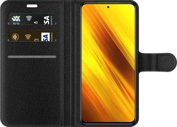 Kompatibel Tegnebogsetui til Xiaomi Poco X3 NFC Audi – Sølvfarvede ringe – Fire sølvfarvede ringe over grå og sorte diagonale linjer på grå baggrund grå