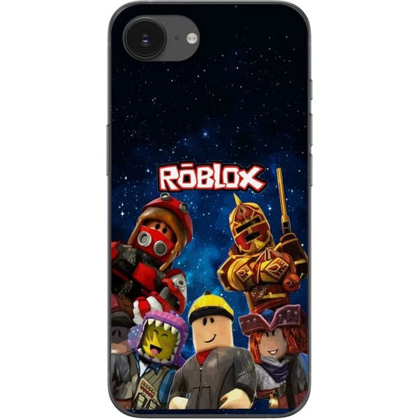 Kompatibelt Mobildeksel til Apple iPhone 16e Roblox romfigurer spillkarakterer stjernehimmel gaming blå
