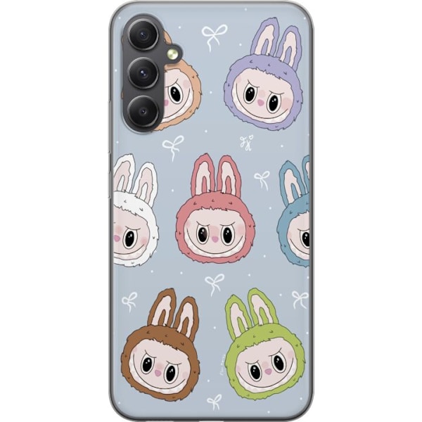 Samsung Galaxy A16 5G Genomskinligt Skal Pastel Labubu