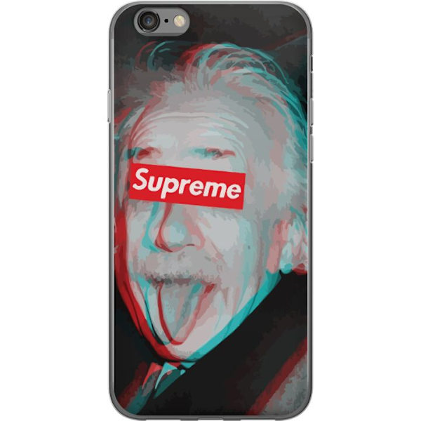Apple iPhone 6s Gennemsigtig cover Supreme Albert Einstein 3D Motiv Streetwear Design Populær Videnskab Ikonisk Grafisk Urban Kunst