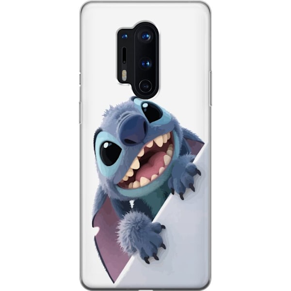 OnePlus 8 Pro Genomskinligt Skal Happy Stitch – glad figur m