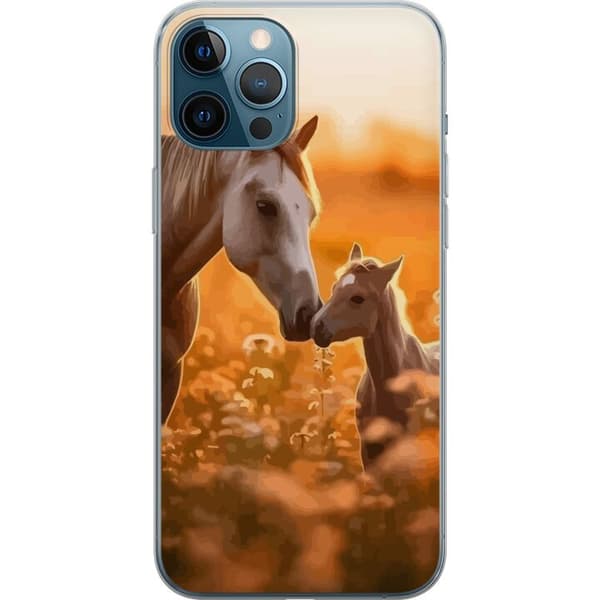 Kompatibelt Mobilskal till Apple iPhone 12 Pro Max Hästar