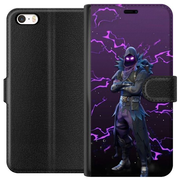 Apple iPhone 5 Plånboksfodral Raven Fortnite Thunder