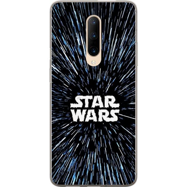 Kompatibel Mobilcover til OnePlus 7 Pro Star Wars-logo med hyperspace-stjerner i ikonisk sci-fi-design sort