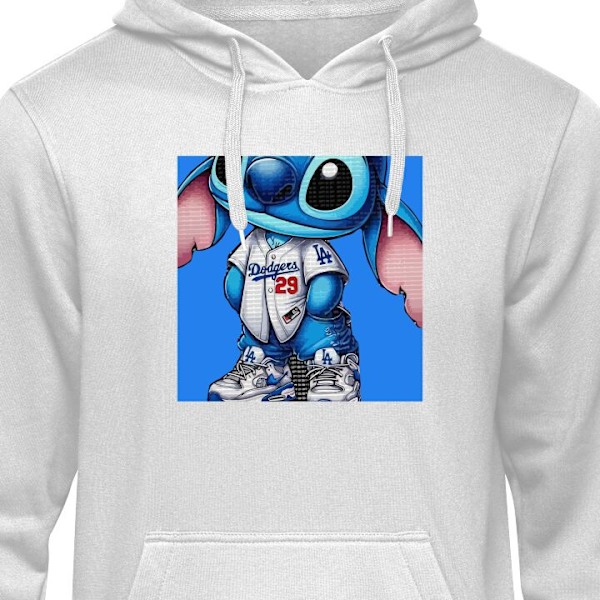 Hoodie för Vuxen | Bekväm Huvtröja Stitch grå L