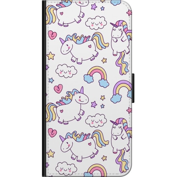 Huawei P40 Tegnebogsetui Unicorn Mønster