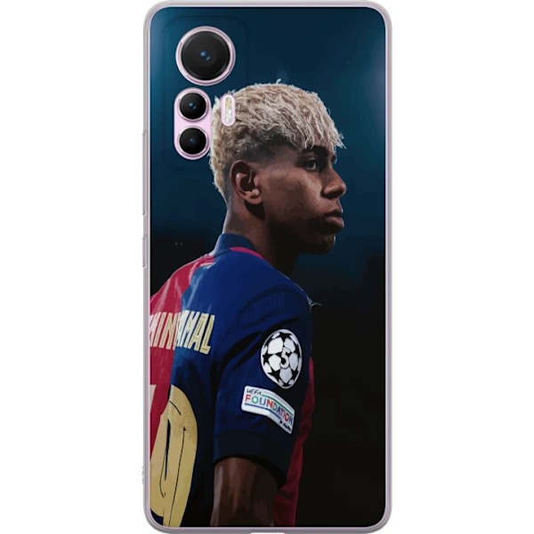 Xiaomi 12 Lite Läpinäkyvä kuori Lamine Yamal - Barcelonan ihmelapsi fokuksessa