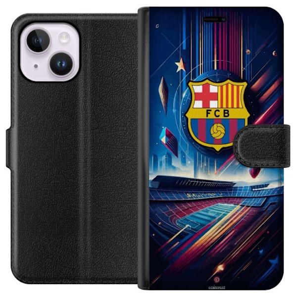 Apple iPhone 15 Plus Lommeboketui FC Barcelona