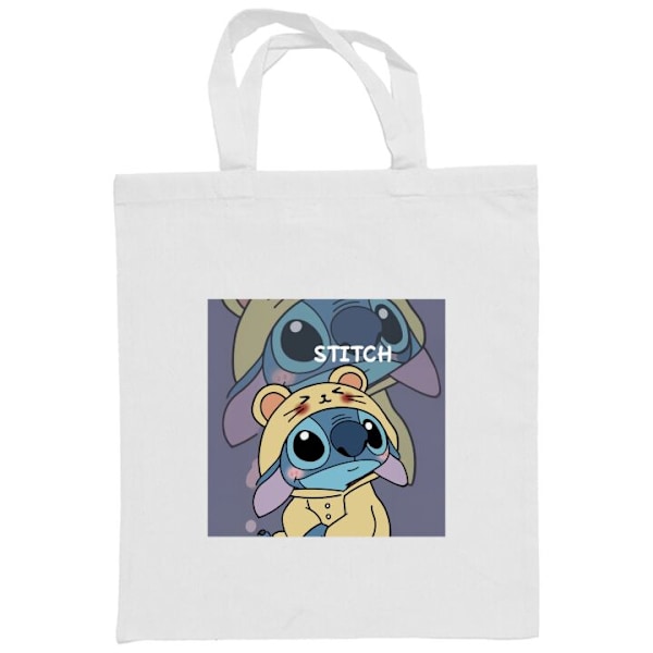 Tygpåse | Hållbar Shoppingväska i Tyg Stitch Vit one size