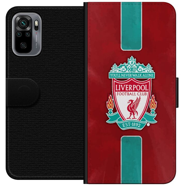 Xiaomi Redmi Note 10S Lommeboketui Liverpool FC - Klassisk Fot