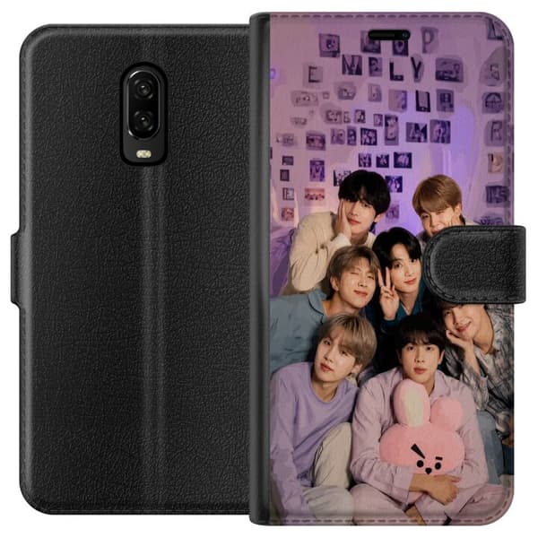Kompatibelt Plånboksfodral till OnePlus 6T BTS lila
