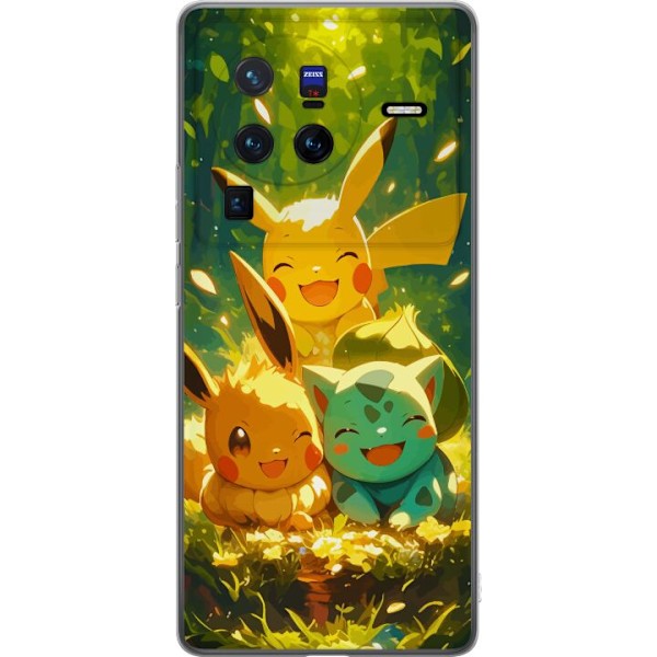 vivo X80 Pro Genomskinligt Skal Pixelmonster spelstil – färgstark design för retroälskande gamers