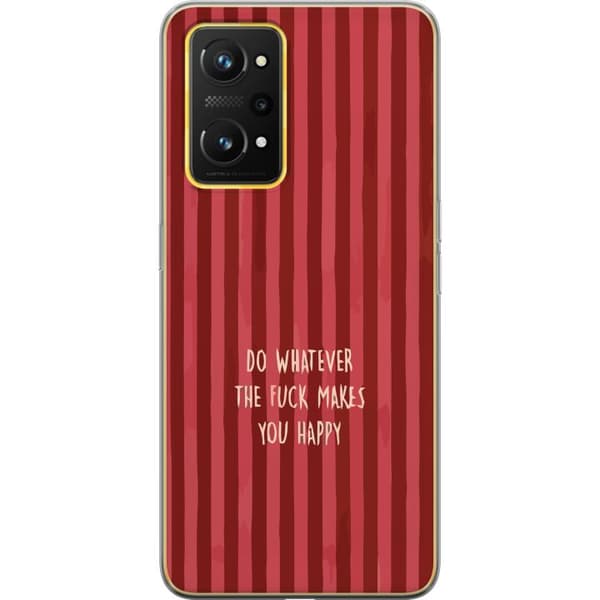 Kompatibelt Mobildeksel til Realme GT Neo 3T Gör det som gör dig glad rød