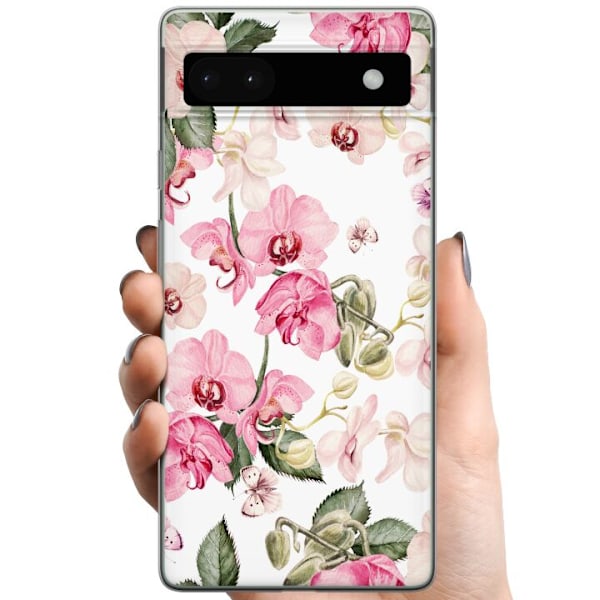 Google Pixel 6a TPU Matkapuhelimen kuori Kukat