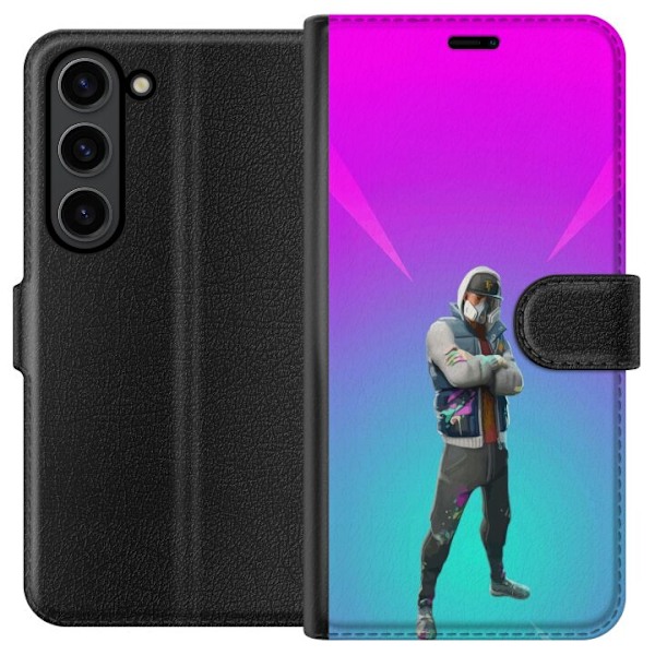 Samsung Galaxy S24+ Tegnebogsetui sort ridder fortnite