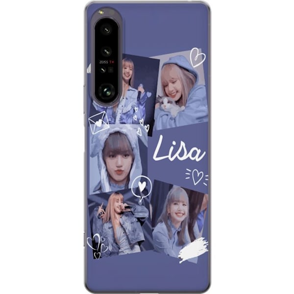 Sony Xperia 1 IV Läpinäkyvä kuori Lisa Blackpink – Aesthetic K-pop Queen