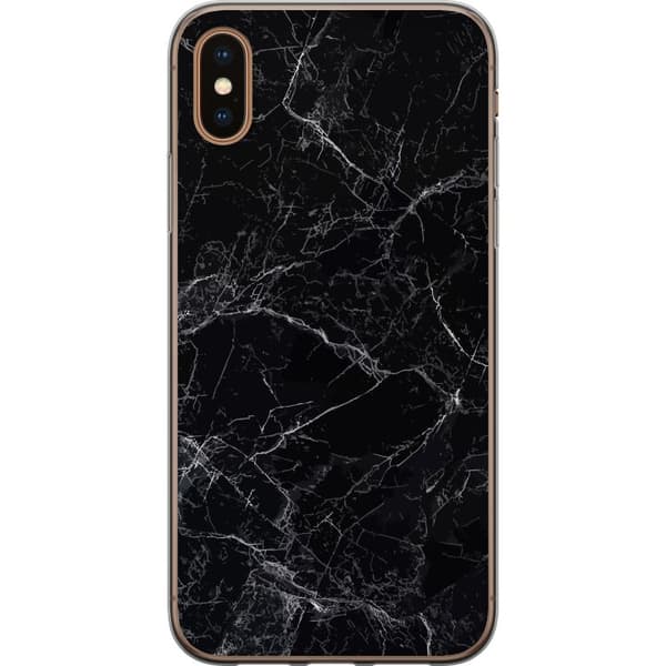 Kompatibelt Mobildeksel til Apple iPhone XS Marmor Svart