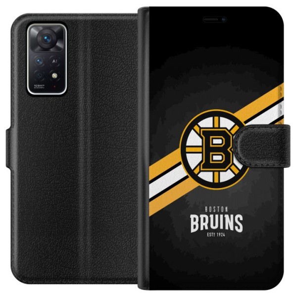 Xiaomi Redmi Note 11 Pro 5G Plånboksfodral Boston Bruins (NHL