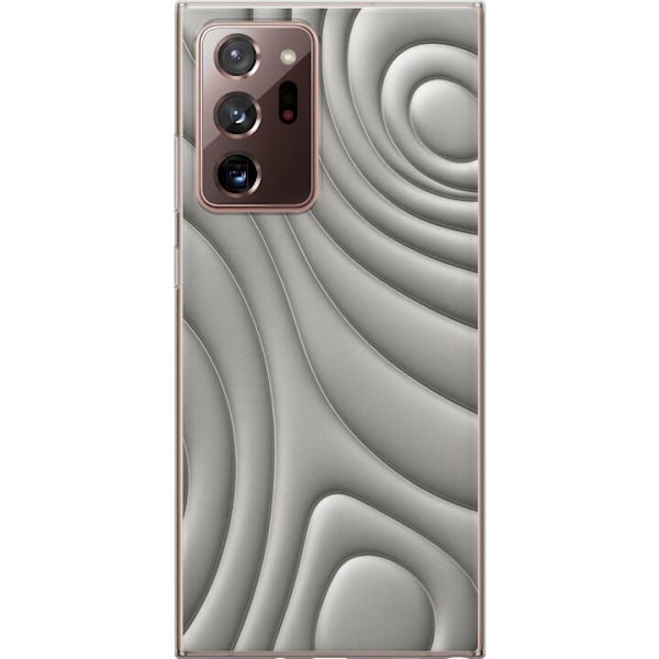 Samsung Galaxy Note20 Ultra Läpinäkyvä kuori Hopea-aallot