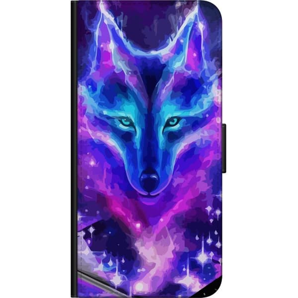 Kompatibelt Lommeboketui til OnePlus 9 Pro Neon Ulv