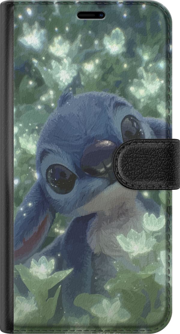 Kompatibelt Plånboksfodral till Apple iPhone 12 mini Stitch med blomma kawaii Disney alien blå