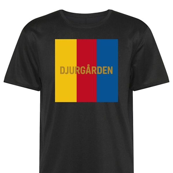 Tränings-T-shirt | Sport-T-shirt för Vuxen Djurgården – f svart X-Large