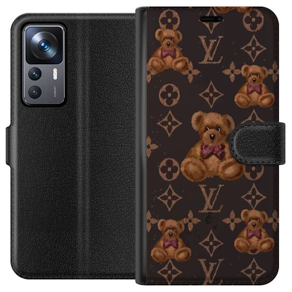 Xiaomi 12T Pro Lompakkokotelo Louis Vuitton Teddykarhu Kuvio Ylellinen Muotisuunnittelu Suosittu Motiivi Muoti-Trendi Ylelliset Asusteet