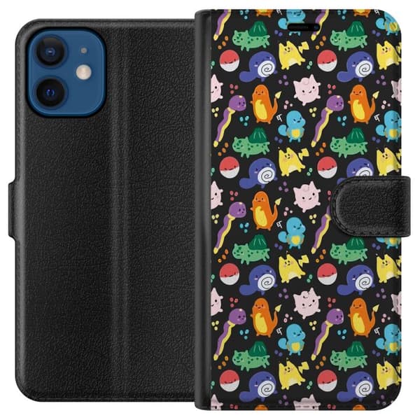 Kompatibel Tegnebogsetui til Apple iPhone 12 mini Pokemon