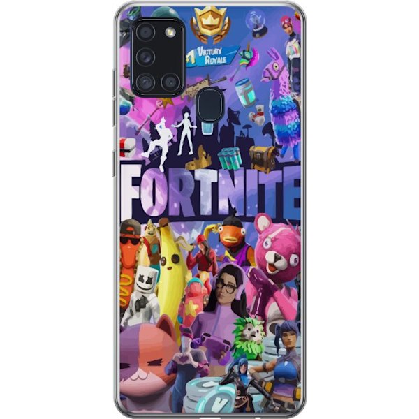 Samsung Galaxy A21s Genomskinligt Skal Fortnite Skins Emotes B