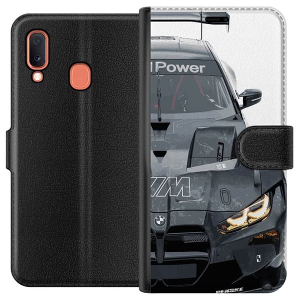 Kompatibelt Plånboksfodral till Samsung Galaxy A20e BMW