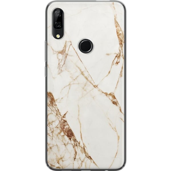 Huawei P Smart Z Genomskinligt Skal Vit marmor