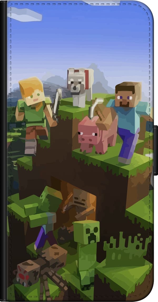 Kompatibelt Lommeboketui til OnePlus 9 Pro MineCraft