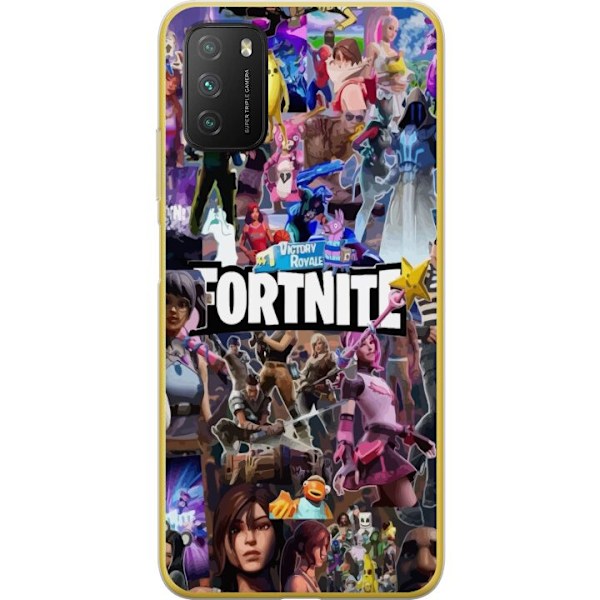 Xiaomi Poco M3  Läpinäkyvä kuori Fortnite