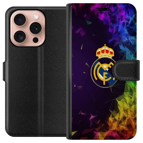 Apple iPhone 16 Pro Lommeboketui Real Madrid