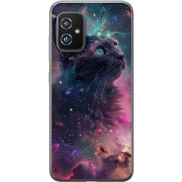 Asus Zenfone 8 Gjennomsiktig deksel Katten i Galaksen