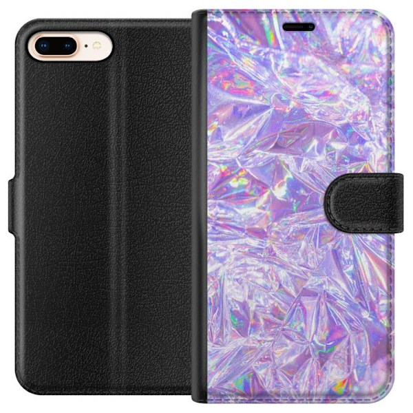 Apple iPhone 8 Plus Lommeboketui Holografiske diamanter