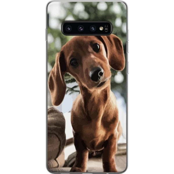 Samsung Galaxy S10 Gennemsigtig cover Ung Hund