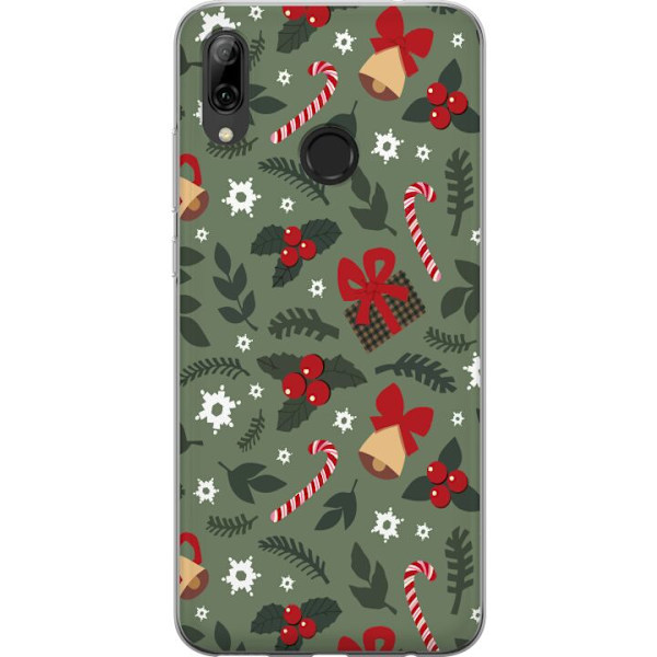 Huawei P smart 2019 Gennemsigtig cover Glædelig Jul mønster