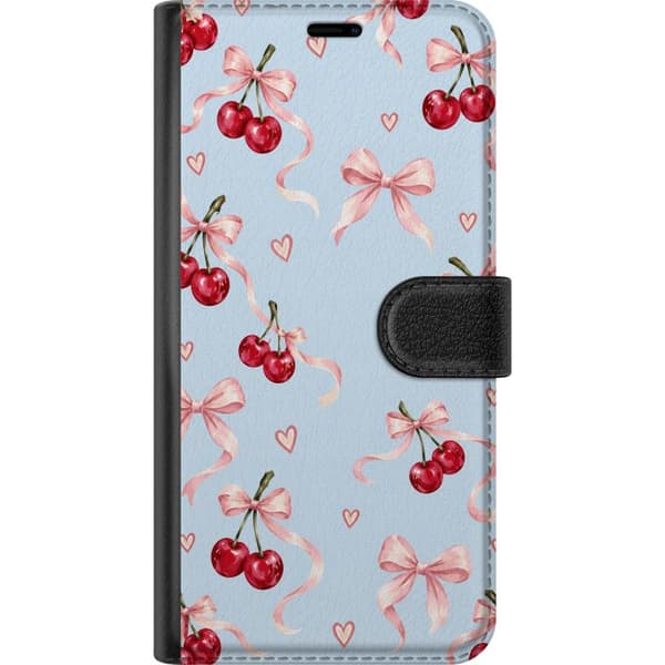 Kompatibel Tegnebogsetui til OnePlus 9 Sommerkirsebær blå