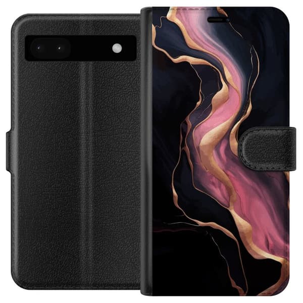 Kompatibel Tegnebogsetui til Google Pixel 6a Marmor Mønster Luksus Design Natur