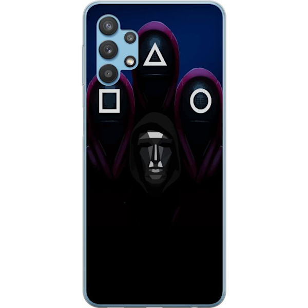 Samsung Galaxy A32 5G Läpinäkyvä kuori Squid Game Kausi 3 Uudet Ikoni Suosittu Sarja TV Motiivi Aasialainen Draama Trendikäs Graafinen Suunnittelu
