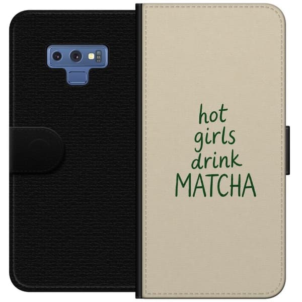 Kompatibelt Lommeboketui til Samsung Galaxy Note9 Matcha-jenter beige