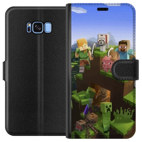 Kompatibelt Lommeboketui til Samsung Galaxy S8 Minecraft