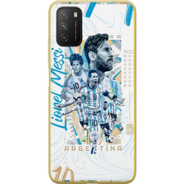 Xiaomi Poco M3  Läpinäkyvä kuori Lionel Messi